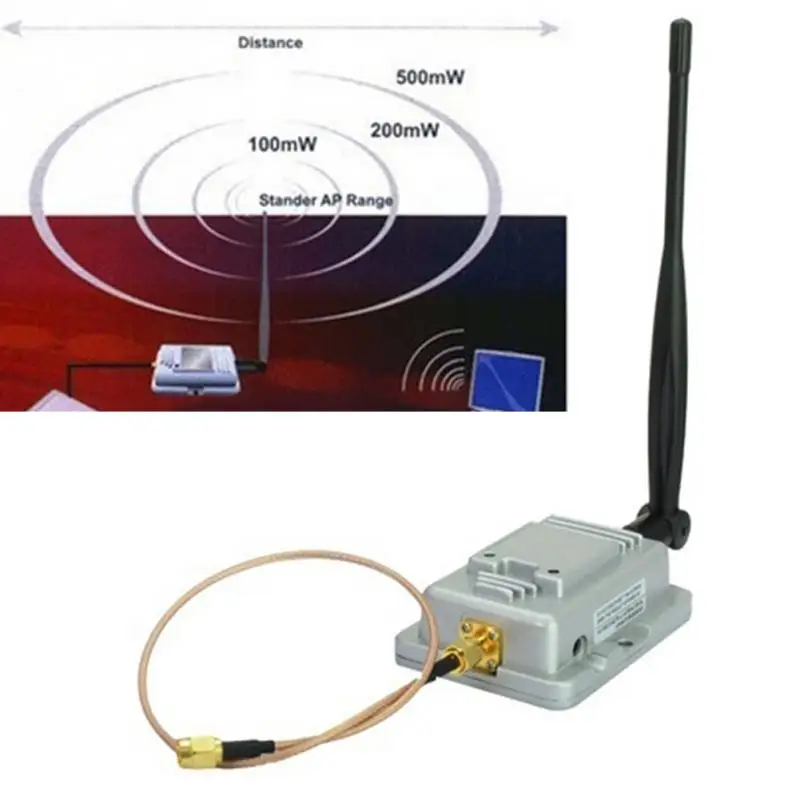 

US PLUG EU plug Wifi Wireless Broadband Amplifier Router 2.4Ghz Power Range Signal Booster Drop Shipping #0825 new