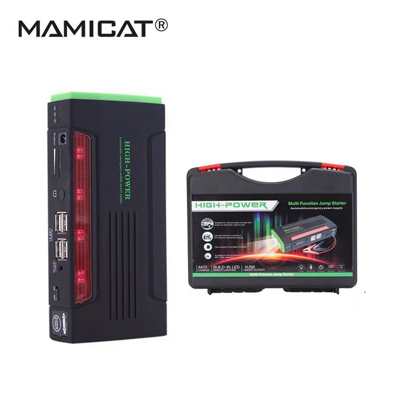 Portable Carry Bag 68800mAh Car Battery For Diesel Petrol Jump Starter With SOS Lighting USB Car