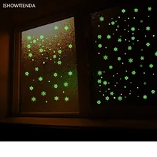 Новинка, горячая новинка, 1 шт., 25,5 см* 28,5 см, Рождественская масса, Nowflake, светящееся съемное настенное окно, наклейки, художественные наклейки, Декор для дома и магазина
