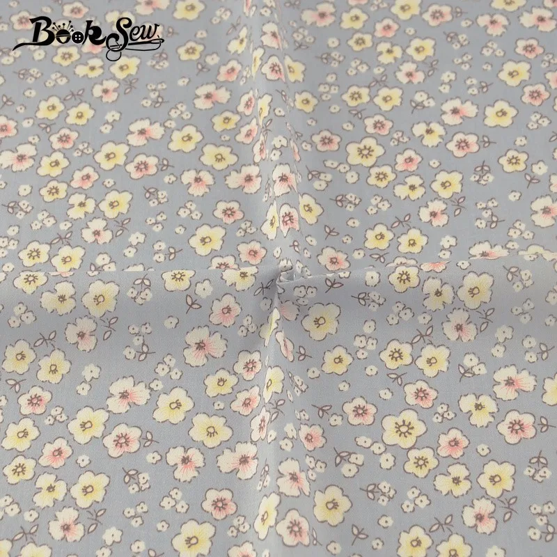 Booksew 100% хлопчатобумажная саржевая ткань цветочный стиль сделай сам стежка