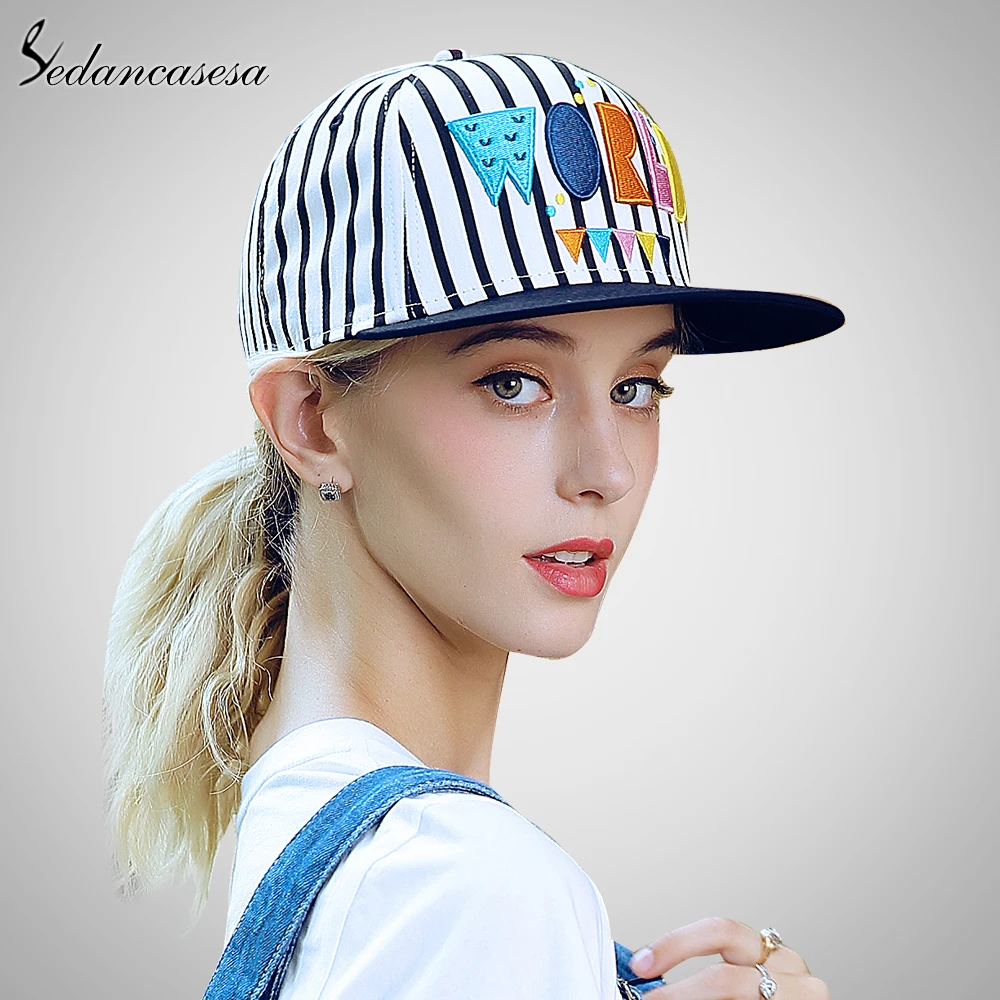 Vintage unisex baseball cap sun UV protection Snapback hats for women