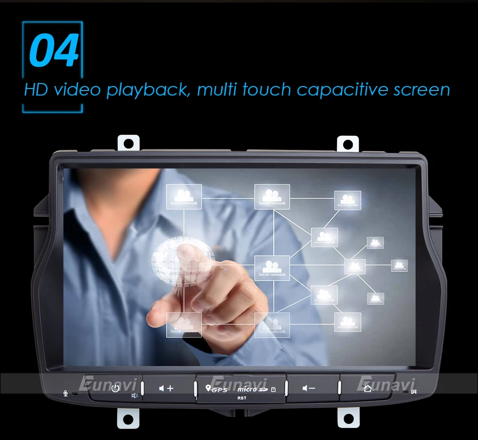 Best Eunavi 1 Din 7 inch Android 8.0 Car Radio for Lada Vesta 4G RAM Octa core GPS navigation video stereo multimedia touch screen 6