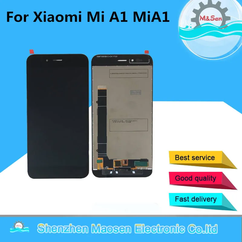 ЖК дисплей и дигитайзер сенсорного экрана 5 дюйма для Xiaomi Mi A1 MiA1 5X сменная рамка
