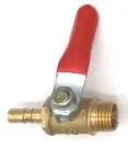  low price copper 1/4  DN8 red handle small ball valve Brass Water Oil Air Gas Fuel Line Shutoff Ball Valve 