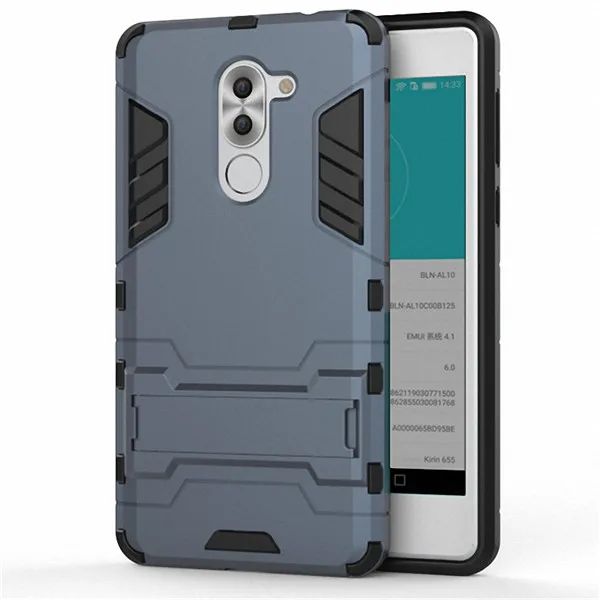 3D комбинированный армированный чехол для huawei Honor 6x для huawei mate 9 lite для huawei GR5 противоударный чехол-накладка с подставкой - Цвет: GTX DBU HW Honor 6x