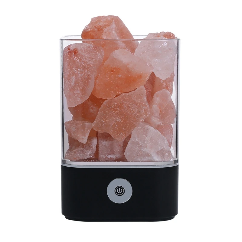 LukLoy новые творческие гималайский кристалл соли настольная лампа Спальня прикроватная ночник излучения чистый воздух Романтический декоративный свет