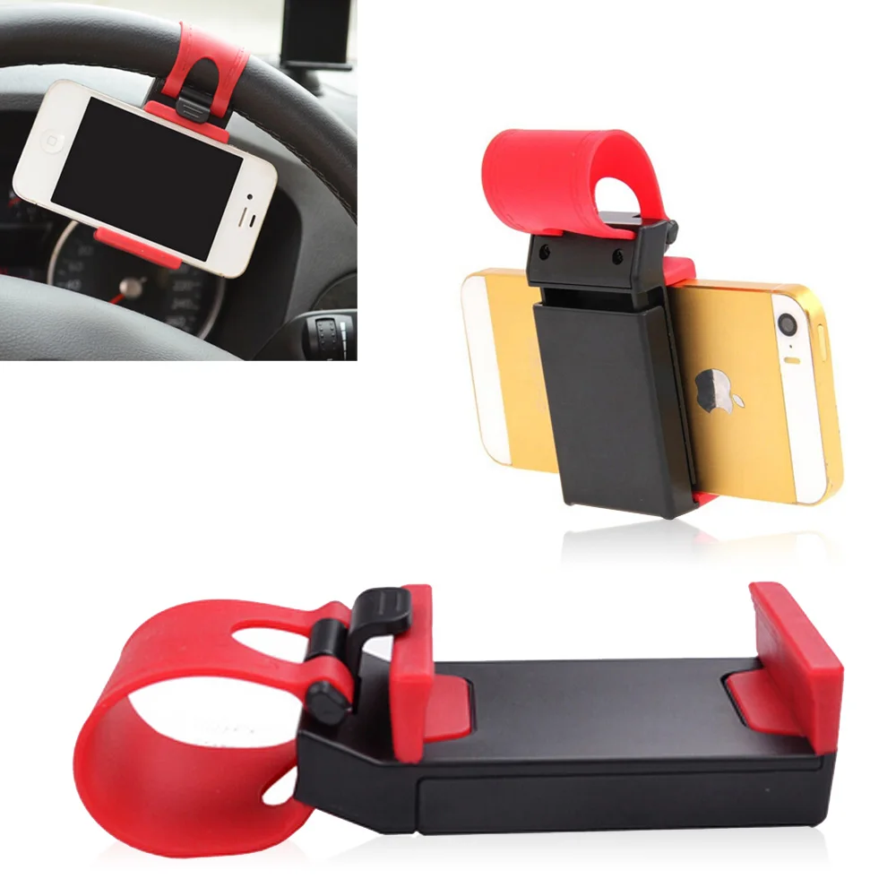 Universal Car Steering Wheel Mobile Phone Holder Bracket for iPhone X 8