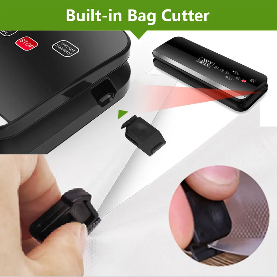  LAIMENG Automatic Vacuum Sealer Packing Machine With Vacuum Bags Roll Food Packaging Vacuum Packer  - 32921753260