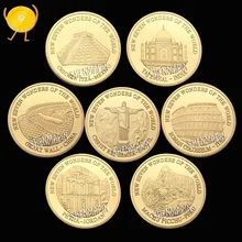 Памятная монета WR Семь чудес мира Новинка 7 культура золотые