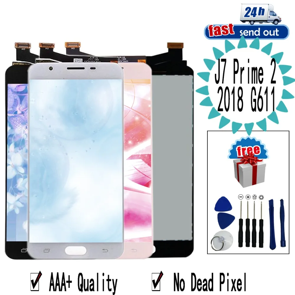 

G611 LCD for SAMSUNG Galaxy J7 Prime 2 2018 G611F LCD Display Touch Screen Tested Digitizer Assembly for J7 Prime2 2018 G611
