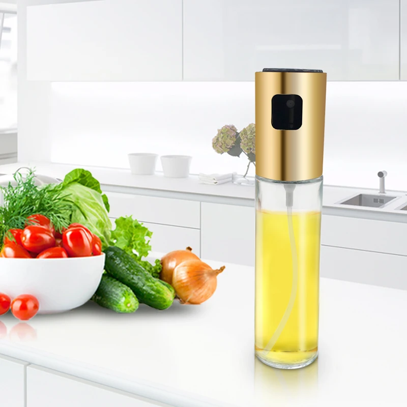 

Glass Olive Oil Sprayer Oil Spray Empty Bottle Vinegar Bottle Oil Dispenser for Cooking Salad BBQ Kitchen Baking