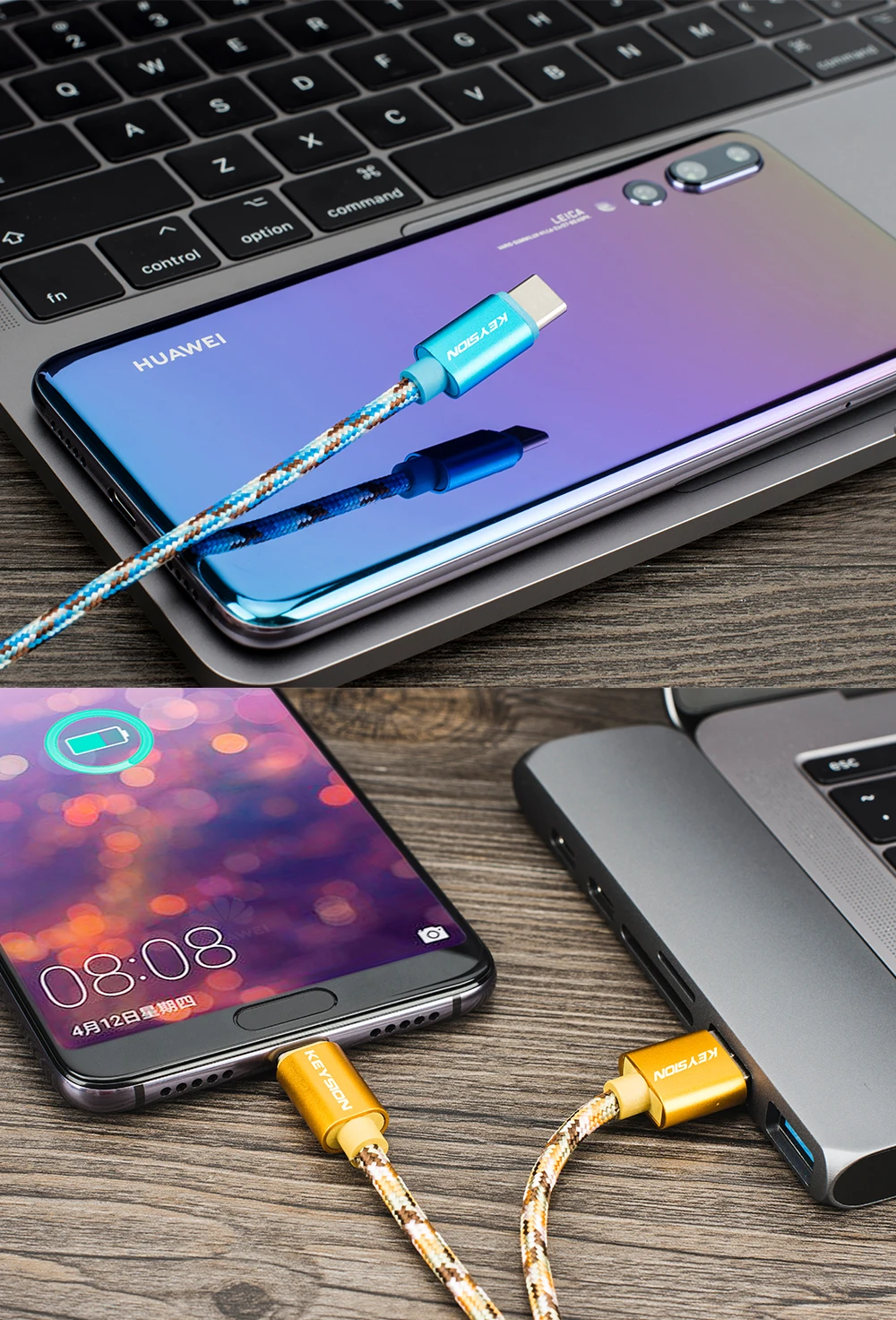 KEYSION usb type-C кабель для samsung S9 S8 Быстрая зарядка type-C мобильный телефон зарядный провод USB C кабель для Xiaomi mi9 Redmi note 7