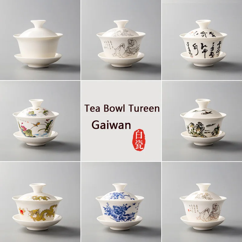 Китайская белая тонкая фарфоровая чашка, японская ручная роспись, керамическая чашка, креативная чайная чашка кунг-фу