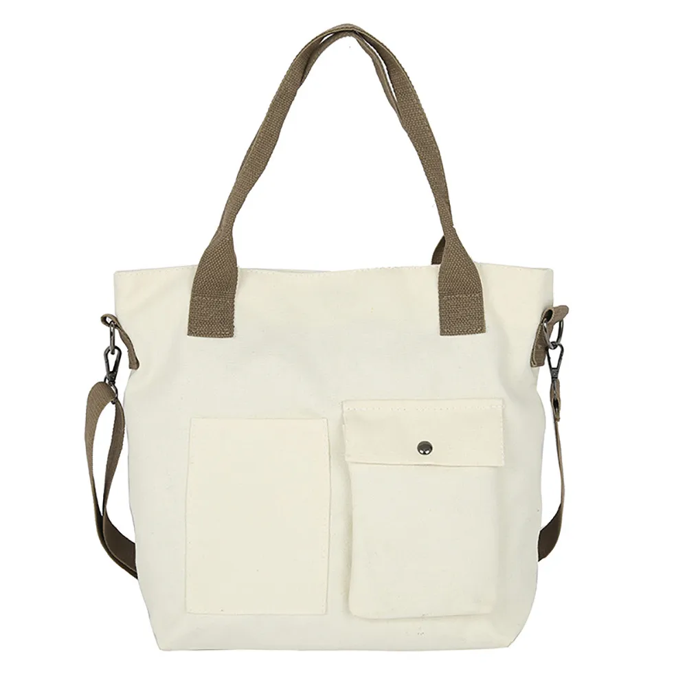 2019 المرأة قماش حقيبة يد حمل رسول الشاطئ الكتف حقيبة حقيبة سستة messenge خمر الكتف Crossbody أكياس