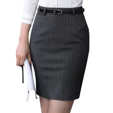 Весенне-осенняя Модная тонкая Полосатая юбка женская элегантная Высококачественная формальная Женская Офисная деловая мини-короткая юбка больших размеров