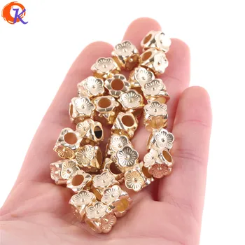 

Cordial Design 8*9MM 500Pcs/Lot Earring Findings/Acrylic Beads/Gold UV Plating/Flower Shape/Hand Made/Beads Jewelry Accessories