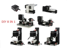 DIY All Metal 8 in 1 Mini Lathe with Wire Sawing machine wood lathe metal lathe