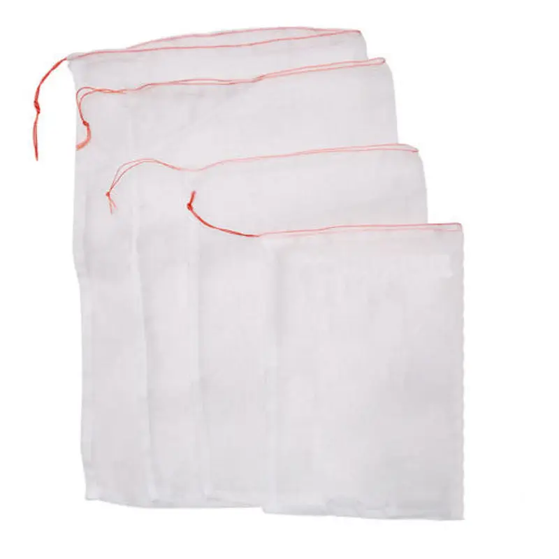 

25*15cm 100Pcs Plant Fruit Protection Bag Garden Bird-proof Insect-proof Drawstring Net Bag for Agricultural Pest Control Tools