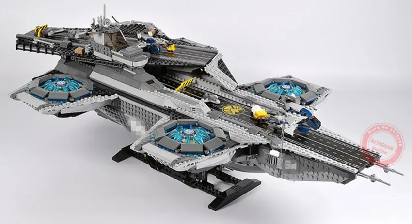 The SHIELD Helicarrier Marvel Super Heroes Shield technic Avengers 4 Игра Бесконечность война игрушечные фигурки-конструкторы блоки