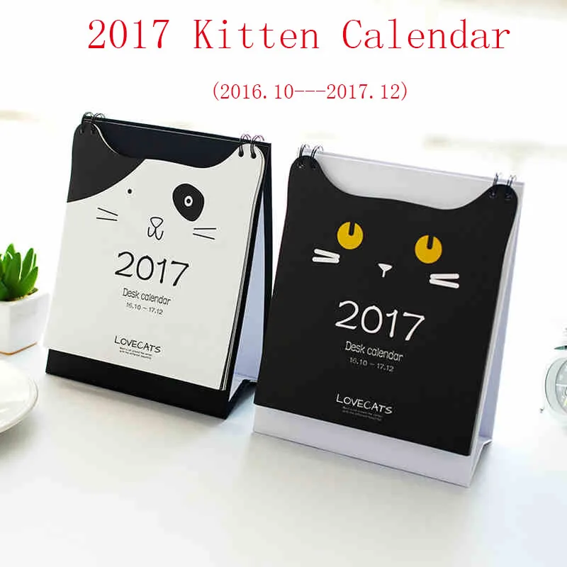 Desk Calendar Photography : Aliexpress buy cute cartoon kitten cat table Desk Calendar Photography : Aliexpress buy cute cartoon kitten cat table
