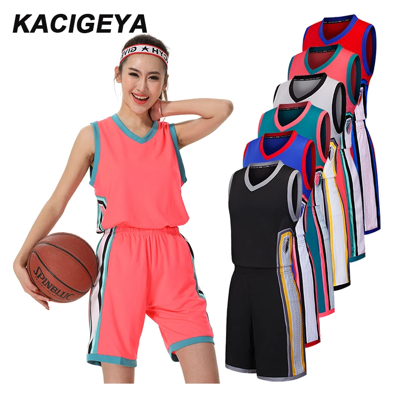 Basketball Jersey Women's Marathon Running Sports Vest + Shorts Fitness Track Women Yoga Sets Tennis Custom Name Number Logo Basketball Jersey Women's Marathon Running Sports Vest + Shorts Fitness Track Women Yoga Sets Tennis Custom Name Number Logo