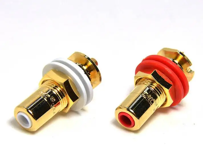 4pcs USA CMC 816 U Oxygen Free Copper With 24K Gold Audio