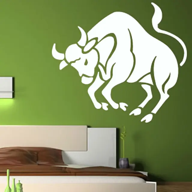 Por Taurus Wall Sticker Living Room Vinyl Removable Art Por Taurus Wall Sticker Living Room Vinyl Removable Art Decor Chinese Zodiac Cow Decal