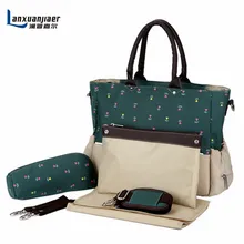 Mère Sac de couche-culotte À Langer Sacs De Maternité Maman sacs mode Grande Capacité fourre-tout Sac À Main Messenger Sac 5 pcs ensemble livraison gratuite