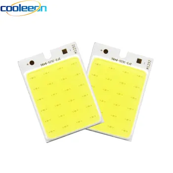 

COOLEEON 36*26mm Rectangle COB Bulb 2W Chip On Board 6500K Pure Whihe Lighting Source for DIY Home Car Work Lamps LED Lights