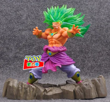 

Hot Hybrid Grade Comic Anime Dragon Ball Z Green Super Saiyan Broli Broly Figure Figurine Toys