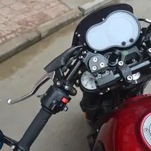 Benelli Leoncino 500 разделенная Ручка Бар передний руль мотоцикла с ручкой ручки заднего вида боковые зеркала