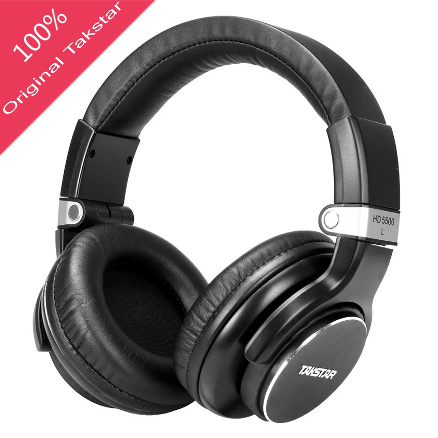 Takstar HD5500 Monitor Studio Headphones Dynamic 1000mW Powerful HD Over headphone Noise Cancelling Pro DJ Headset auriculars