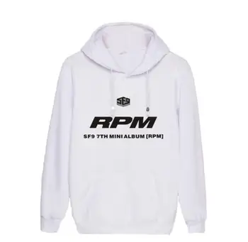 

Sf9 new mini album rpm same printing pullover loose hoodies kpop unisex fleece/thin sweatshirt 6 colors S-3XL