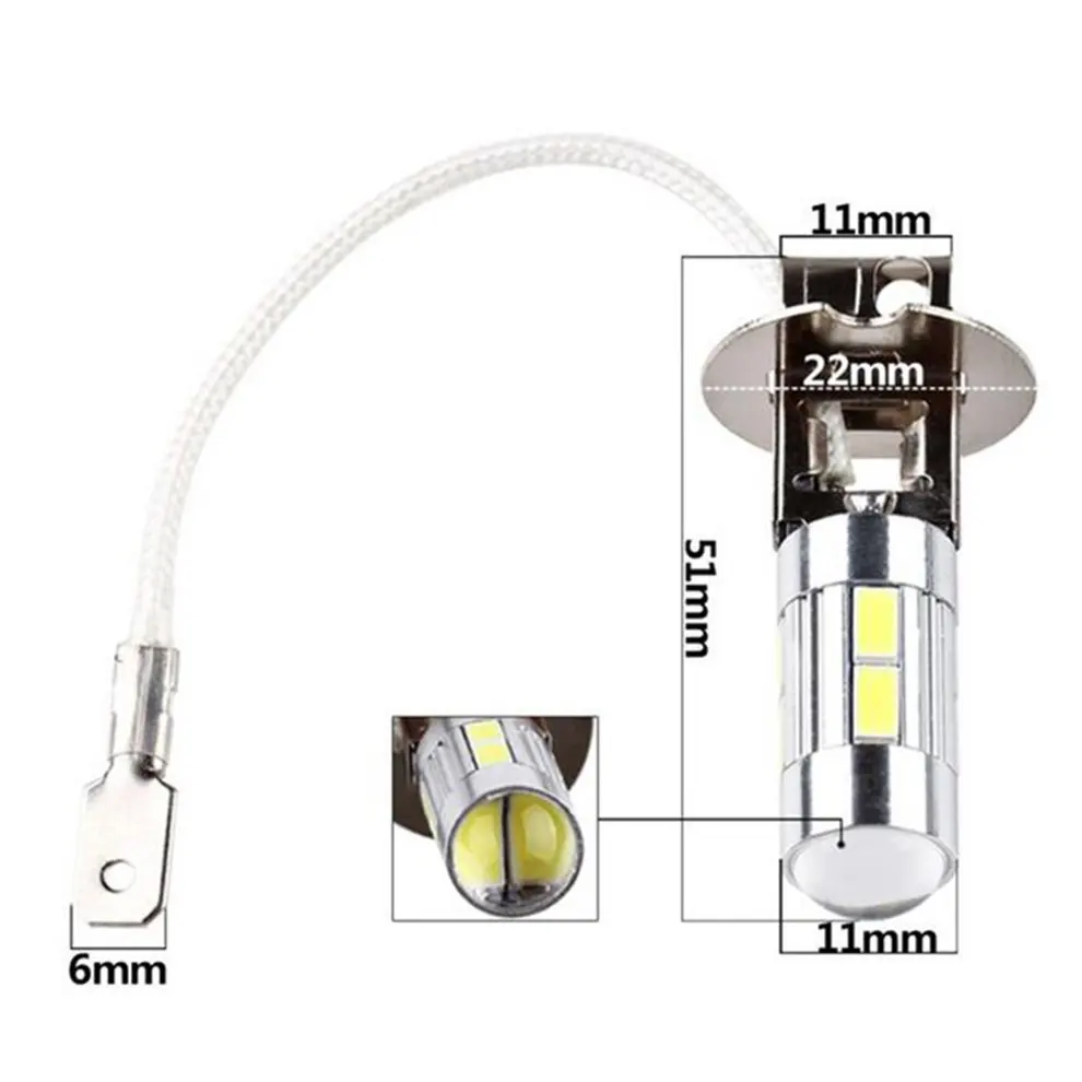 Автомобильная светодиодная Модифицированная противотуманная фара H1 H3 56305730 10smd, высокий светильник, противотуманная фара, противотуманная фара, ходовой светильник