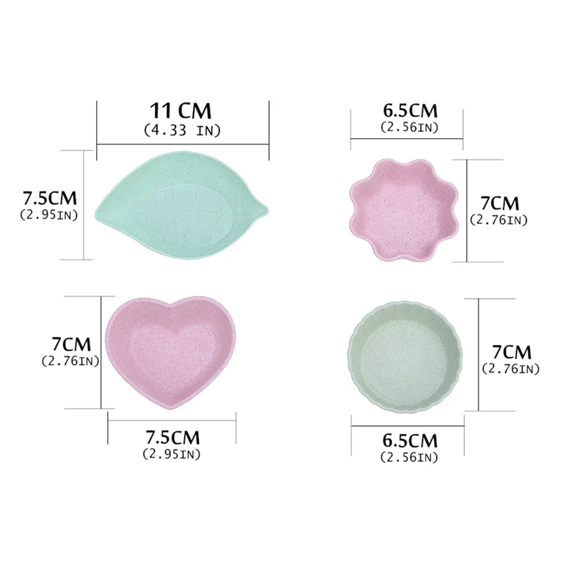 

Kitchen Tableware Vinegar Sauce Seasoning Dish - Leaves Shape Wheat Straw Seasoning Dish Tableware Small Breakfast dish