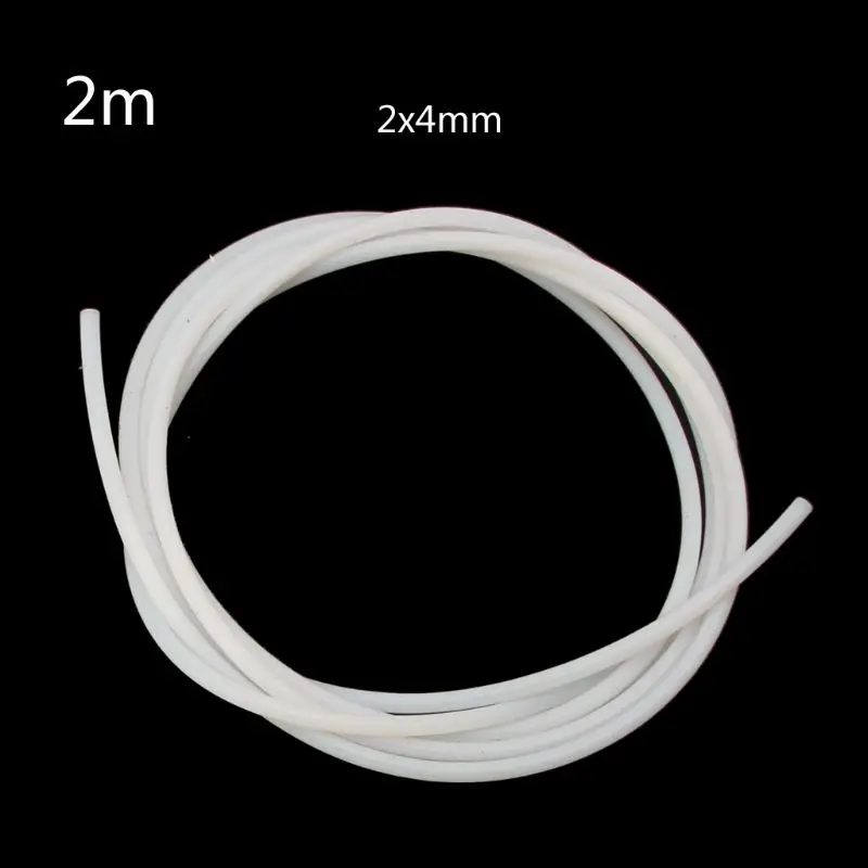 

3D Printer 2m PTFE Tube Teflon PiPe J-head Bowden RepRap Extruder for V5 V6 1.75mm 3.0mm Filament ID2mm 4mm Teflon Tube