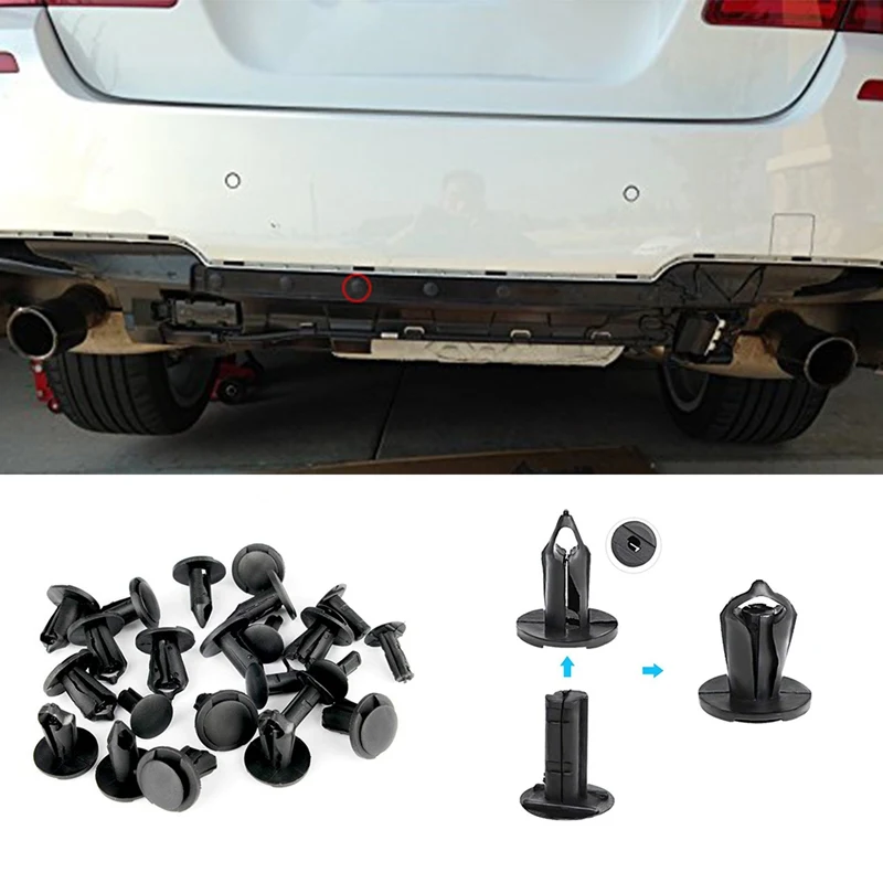

40Pcs/Lot Nylon Bumper Fastener Rivet Clips Automotive Assembly Expansion Screws Kit Auto Body Clips 8mm