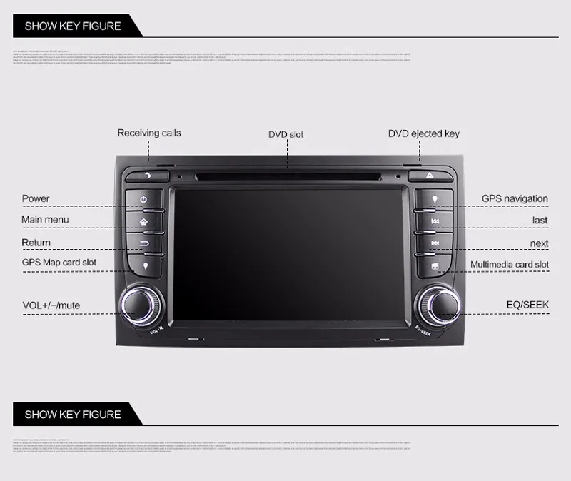 Cheap 2 din android 5.1 quad core car audio dvd automotivo for AUDI A4 2002 - 2007 SEAT EXEO 2009 - 2012 with car dvd gps autoradio tv 7
