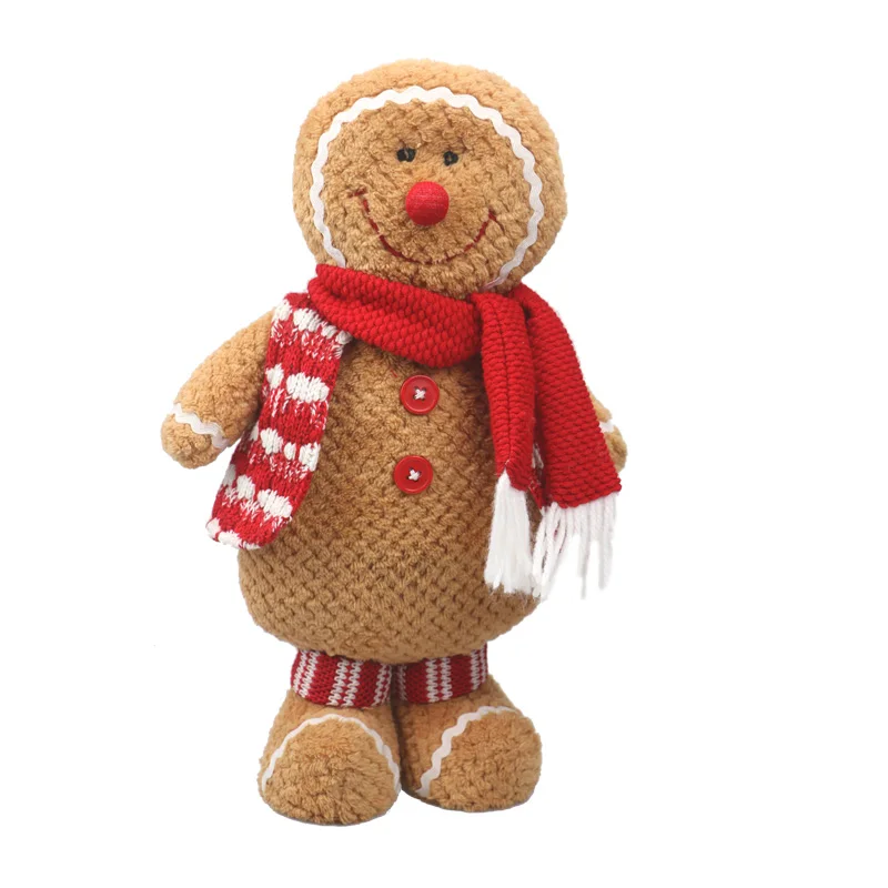 

christmas doll Gingerbread Man plush christmas gift christmas decoration for home soft plush doll kawaii doll toys for children