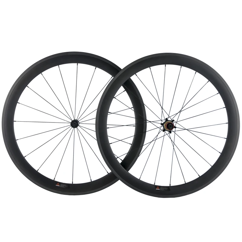 

700C 23mm depth 50mm carbon road bike wheels clincher bicycle wheelset black cycling wheels with chosen hub pillar 1420 spoke