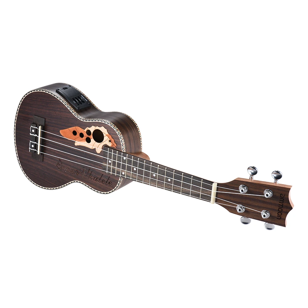 Ammoon укулеле 2" Акустическая укулеле ель укулеле 4 струны гитары ra инструмент со встроенным эквалайзером звукоснимателя