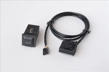 

Car Radio Audio AUX Switch AUX Cable Wire 18Pin Plug for Volkswagen Audi MFD2 RNS2(6.5)
