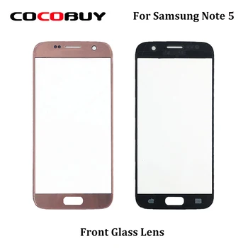 

Novecel 10PCS FrontGlass Lens For Samsung Note 5 N920 5.7" for Phone Replacement