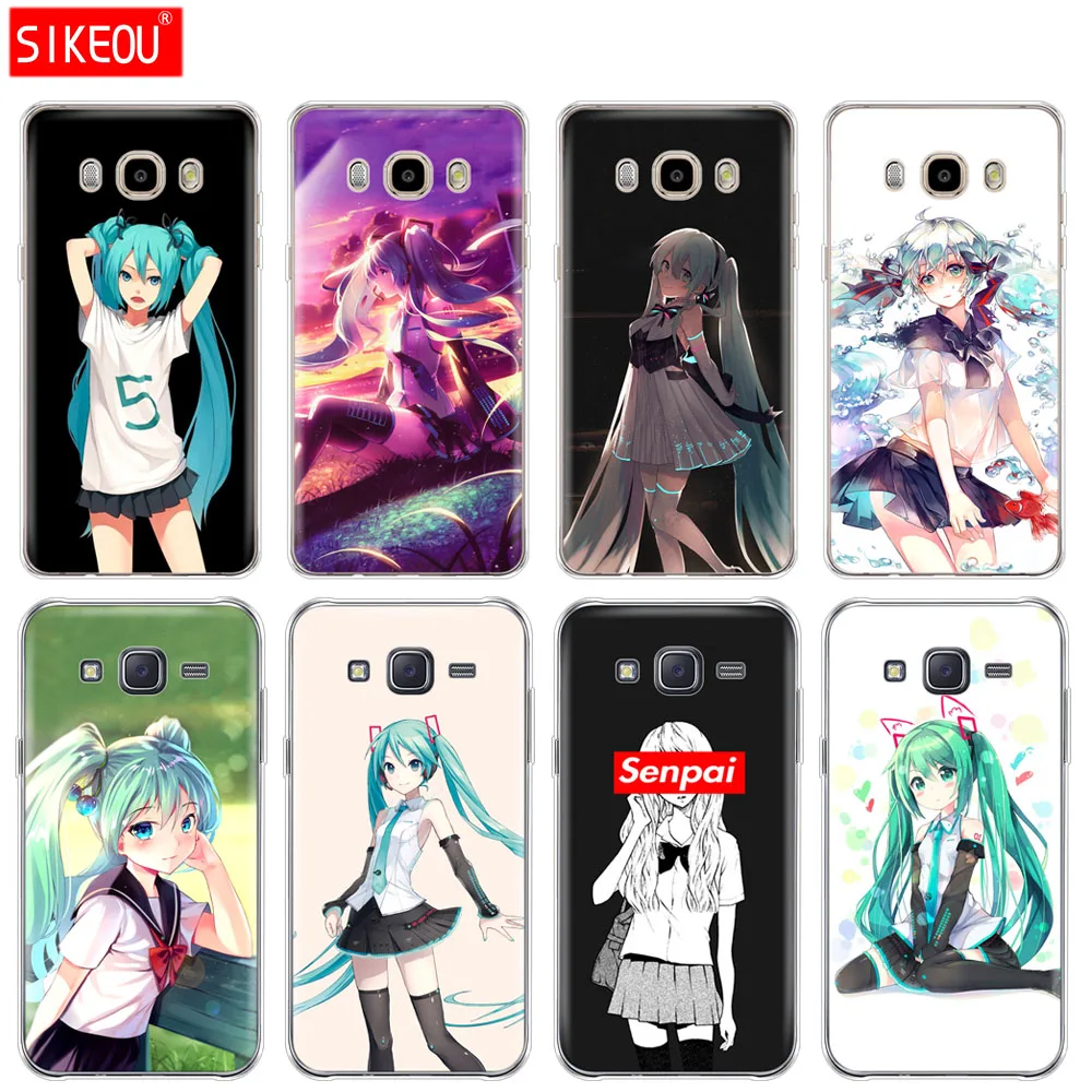 

silicone cover phone case for Samsung Galaxy J1 J2 J3 J5 J7 MINI 2016 2015 prime Anime Girl Hatsune Miku