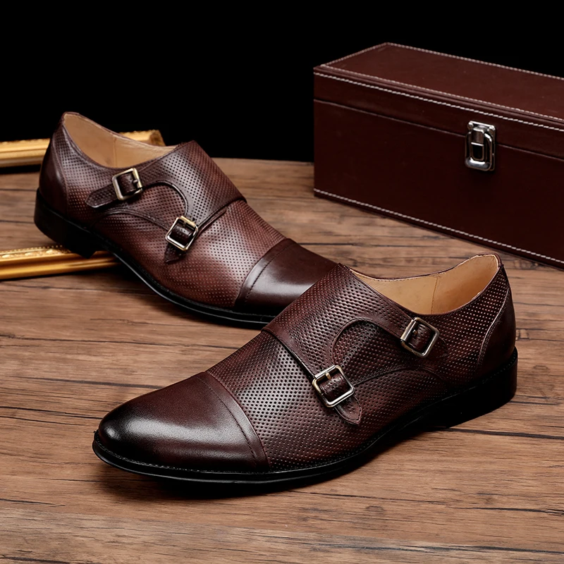 

Mens formal shoes leather men dress oxford shoes for men dressing yinzo business office shoes buckle male zapatos de hombre