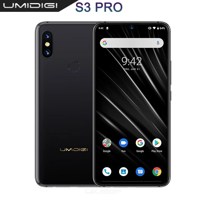 UMIDIGI S3 PRO Android 9,0 48MP + 12MP + 20MP супер камера 5150 mAh P70 6 ГБ Оперативная память + 128 GB Встроенная память смартфон