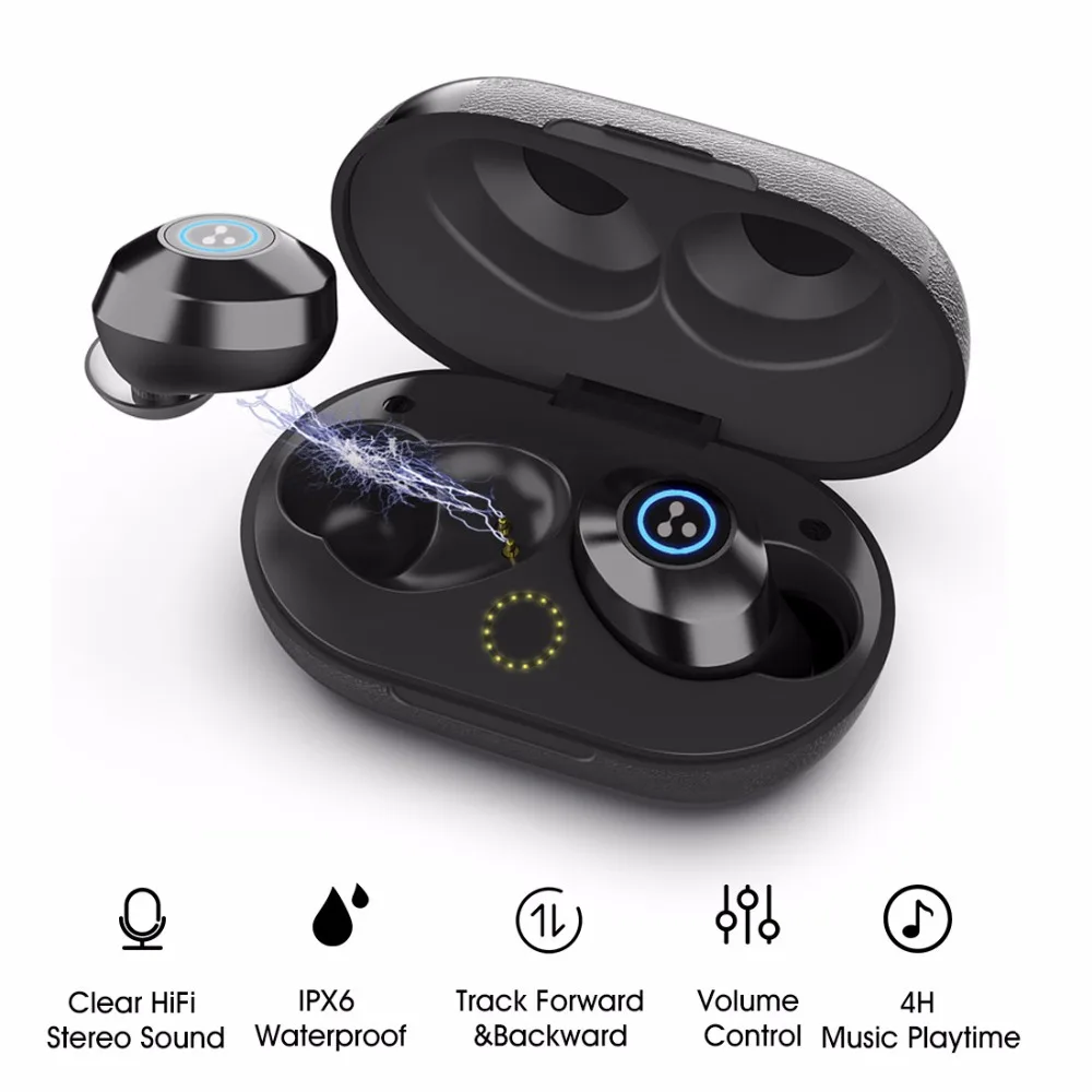 TWS стереонаушники SYLLABLE S105 с поддержкой Bluetooth 5 0 и регулировкой громкости|Наушники