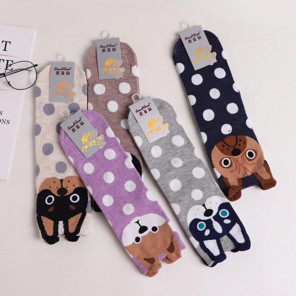 2018 Spring and summer Womens Socks Small Ear Cartoon Animal Series Cute dog Harajuku Style meias Funny Socks Gifts