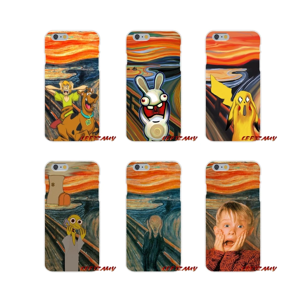 Case For Xiaomi Redmi Note 6A MI8 Pro S2 A2 Lite Se MIx Max 2 3 F1 Oneplus 6T Funny Painting Screaming Edvard Munch Mickey | Мобильные