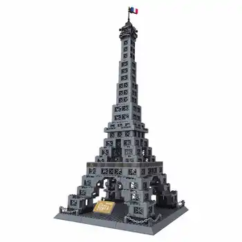 

France Eiffel Tower Model Enlighten Structure Building Block Kids Eductional Toy Gift For Children 8015